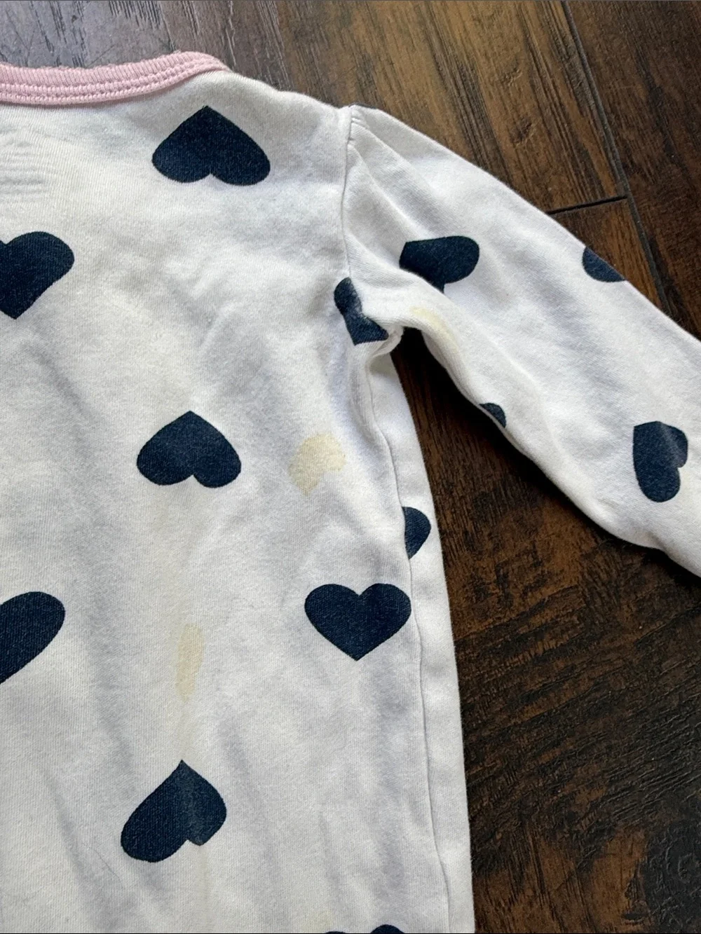 Hearts Onesie footed One Piece